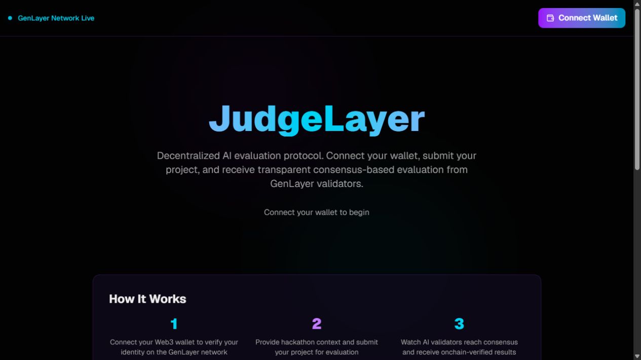 JudgeLayer website preview